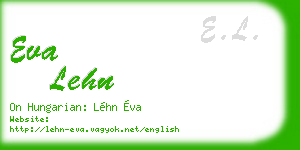 eva lehn business card